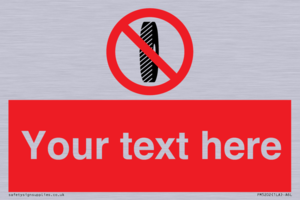 Custom Do Not Change Grinding Wheel Sign